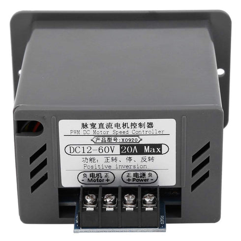 DC12V-60V/20A Motor Speed Controller, DC Motor Speed Controller, Forward/Reverse Electric Motor Speed Regulator, Suitable for DC brush motor....