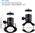 PULUZ Camera Handlebar Mount for Gopro Bike Motorcycle Mount, Aluminum Bicycle Camera Adapter Mount Holder for GoPro Hero 12/11/10/9/8/7 All Model...