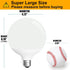 ILC G120 LED Large Globe Light Bulbs 15W, Work with Alexa, ? 4.72 inch, 150W Equivatlent, Color Temprature Turnable 2700K-6000K, CRI>95+, E26 Base...