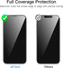 JETech Full Coverage Screen Protector for iPhone 14 6.1-Inch with Camera Lens Protector, Tempered Glass Film, HD Clear, 2-Pack Each......
