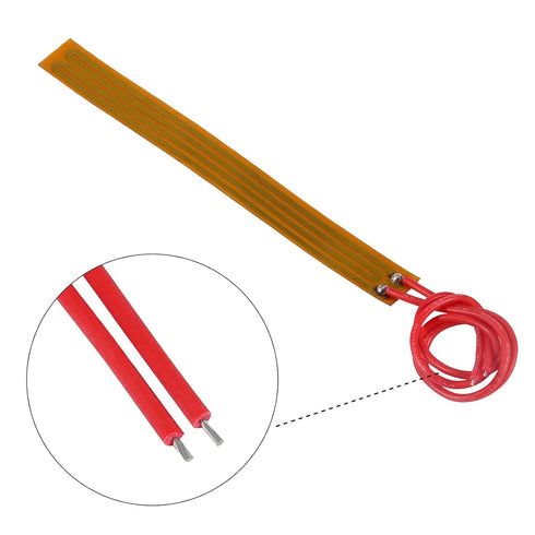15pcs 10mmx93mm Film Heater Plate Adhesive Pad, PI Heating Elements Film 12V 12W Strip Heater Adhesive Polyimide Heater Plate (12V 12W 10mmx93mm)...