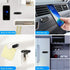 SALEX Black Magnetic Mounts 3 Pack. Flat Cell Phone Holder for Car Dashboard, Wall, Fridge. Stick on Universal Kit Compatible with GPS, Tablets, S...