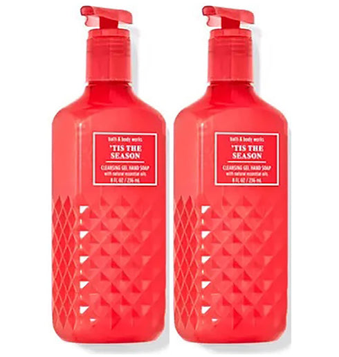 Bath & Body Works Deep Cleansing Gel Hand Soap 2 Pack 8 oz. ( Tis the Season)...