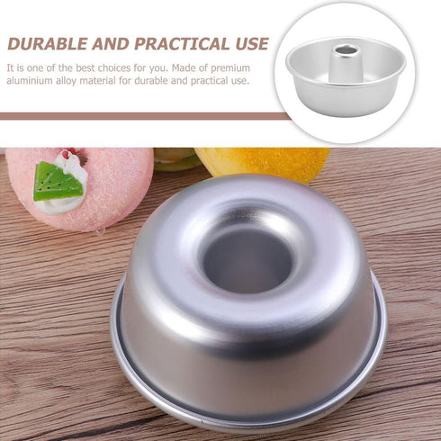 Luxshiny Angel Food Cake Pan Pound Tube Pan Hollow Cake Baking Tin Cake Mold Non-stick Donut Mold Doughnut Baking Pans for Baking Chiffon Cake Bak...