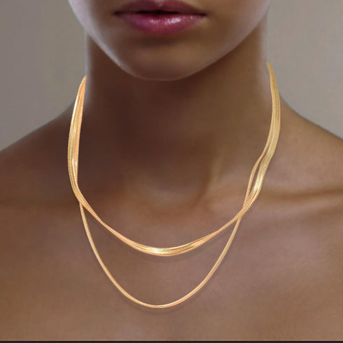 Gold Chain Bracelets Set 14K Gold Plated Bracelet Stack Link Chain Bracelets Trendy Gold Stackable Cuff Bracelets for Women...