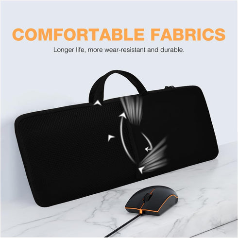 Portable Shockproof Water and Dustproof Neoprene Case for Keyboard and Mouse, Perfect for Logitech MK540 Advanced Wireless Keyboard and Mouse Comb...