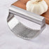 Garlic Press Rocker Stainless Steel, Fruit Crusher with Comfortable Handle Porous Surface, Easy Use & Clean, Vegetable Squeezer Kitchen Tool...