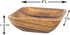Woodard & Charles Acacia Wood 4" Individual Square Serving Bowl for Appetizers, Nuts, Candy, Rice, Fruit, Olives, Condiments, Hummus and More, Set...