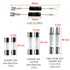 Home Microwave Oven Repair Replacement Parts Kits, HV Capacitor 2100V 1.0uF, Diode CL01-12, 5x20mm Slow Blow Fuse, 6x30mm Slow Blow Fuse 20A, 6X40...