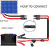 RIIEYOCA 14AWG Battery Alligator Crocodile Clip to Solar Connector Extension Cable,Solar Adapter to Alligator Clips Charging Cable with Switch and...