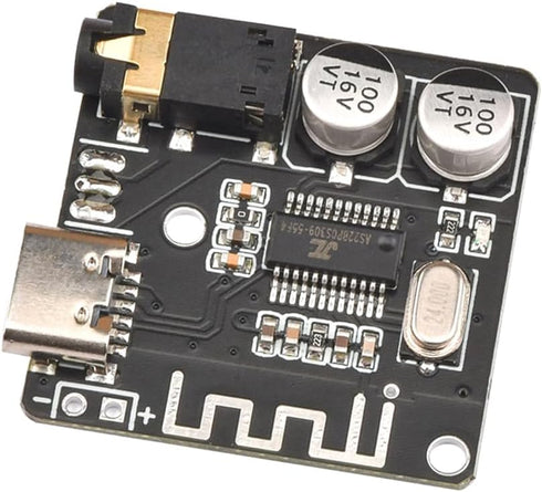 HiLetgo 5pcs Bluetooth 5.0 Mp3 Lossless Decoder Board VHM-314 USB-C Audio Bluetooth Receiver Board Wireless Stereo Music Module Type-C...