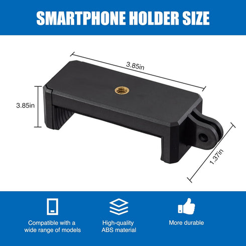 2 Pack Universal Smartphone Holder w/GoPro Style Mount Attachment for Any Phone. Connect Your Phone or GPS to Any GoPro Mount. Compatible with iPh...