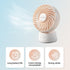 Portable Oscillating Desk Fan Table Fan Small Mini Fans Rechargeable 3.5 Inches Handheld Portable Table Top Fans for Office Desk Indoor/Outdoor (P...