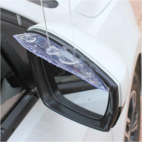 2PCS Car Rear View Mirror Rain Visor Guard, Carbon Fiber Car Side Mirror Rain Eyebrow, Waterproof Auto Mirror Rain Visor Smoke Guard, Universal fo...