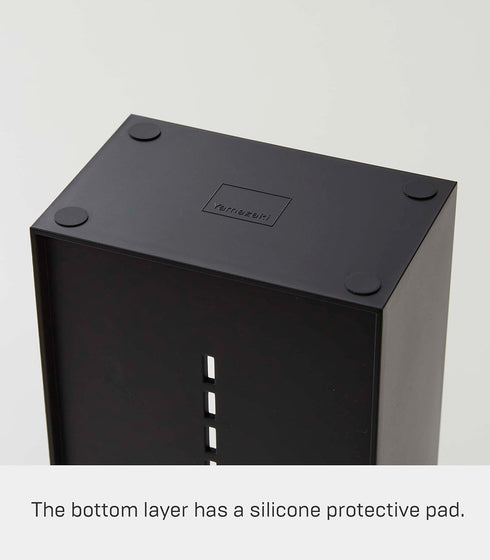 YAMAZAKI Home Tower Jewelry & Makeup Organizer, Standup Cosmetic Storage Box, Display Case - Angled - Abs Plastic...