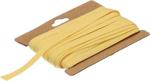 MECCANIXITY 1/4 Inch Double Fold Bias Tape Cotton Continuous Bulk Bias Tape for Sewing,Seaming Quilting Hemming Binding Crafts (Lemon Yellow 12 Ya...
