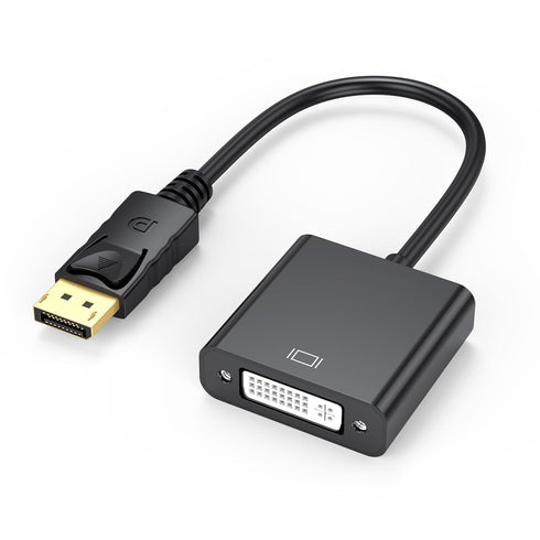 DisplayPort to DVI Adapter, DisplayPort to DVI-D Single Link Adapter Male to Female Compatible for Lenovo, Dell, HP with Computer, Desktop, Laptop...