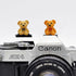 ZOSTLAND Lovely SLR Camera Hot Shoe Boot Cover Cap, Brown Bear Shoe Protector,Compatible with Sony Fuji Canon Nikon Pentax Leical. (2pcs Bear)...