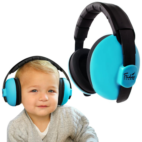 Baby Headphones for Noise Protection - 1 Count Blue Over-Ear - Adjustable Headband & Padded Earcups - Infant Noise Blocking Earmuffs & Toddler Ear...