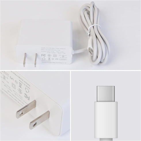 Yahboom Raspberry Pi 5 Power Supply 27W USB-C US Plug PD Power Adapter Raspberry Pi 5 Official Power Super Alternative 5V 5A...