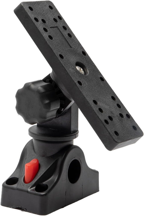 Extreme Max 3006.8661 Universal Fish Finder Head Unit Boat/Fishing Rod Holder Mount for Screens Up to 9" with Pivoting Bracket (Rectangle Mount)...