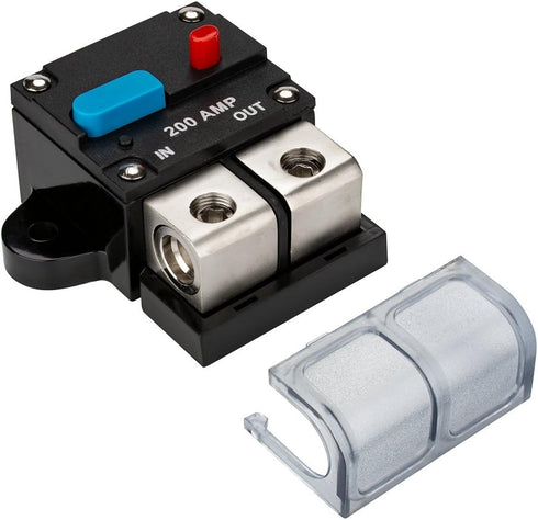 Jtron Circuit Breaker 150 AMP Car Audio Solar Energy Inline Circuit Breaker Fuse Inverter with Waterproof Cover for Motor Auto Car Marine Boat Bik...