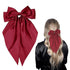Hair Bows for Women Satin Silk Hair Bow Hair Ribbons Oversized Long Tail Bow Hair Clips Large Hair Ribbon Barrettes Metal Clips Bowknot Cute Girls...