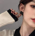 1 Pair Artist Bow Tie Ribbon Stud Earrings for Women Black Daily Bow Earring Jewelry (1 Pair Black)...