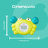Aycorn Digital Baby Bath & Room Thermometer - Fahrenheit with LED Display & Temperature Warning - Infant Baby Bath Toys Floating Toy Thermometer...