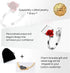 Uloveido Girls Charm Adjustable Red Rose Flower Leaf Ring Wedding Jewelry Valentines Gifts Y456...