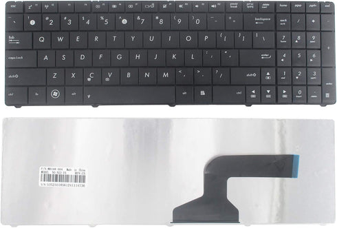 Keyboard Replacement Without Frame Compatible with Asus n53 k54l x55 x55u x55a x54c x54h x55vd x55c f55 f75 R500D R500DE R500N Series Laptop Black...