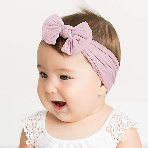 CÉLLOT 20 Colors Super Stretchy Soft Knot Baby Girl Headbands with Hair Bows Nylon Head Wrap For Newborn Baby Girls Infants Toddlers Kids...