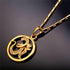 U7 Women's 18K Gold Plated Cubic Zirconia Aum Om Sanskrit Symbol Pendant Hinduism Yoga Charm Necklace 20"...