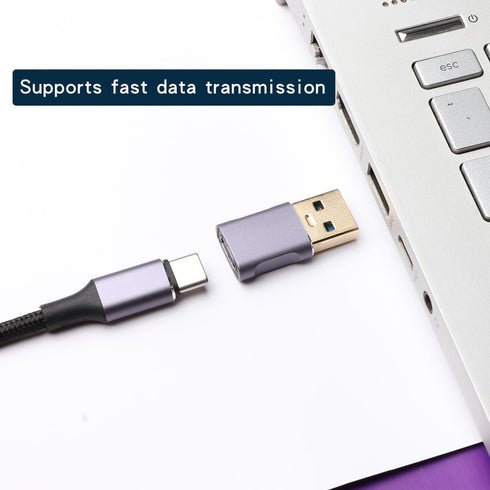 USB C to USB Adapter 2 Pack,Type C Female to USB A Male Converter Block,for Apple Watch iPhone 15 Pro Max Charger Adapter,3.0 Supports Fast Chargi...
