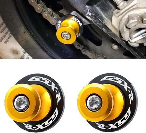2pcs 8mm M8 X1.5 Motorcycle Swing arm Sliders Spools for Suzuki GSXR 600 750 1992-2024 GSX-R 1000 2001-2024 GSXS 600 750 1000 GSX-8R GSX-8S 2023(G...