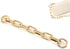 Fashion Large Metal Cross-Body Purse Strap Extender,Handbag Shoulder Strap Extender,Bag Chain Accessory Charms (Gold)...