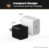 Scosche HPDC20-SP Fast Charger PowerVolt 20W Mini Cube USB-C, Wall Adapter for Phone, 4X Faster Power Charge, Portable Outlet Plug, Black...