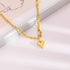 Cute Heart Necklaces for Women Mother's Valentines Day Gifts 18k Real Gold Plated Heart Necklace Small Heart Pendant Choker Necklaces for Women Da...
