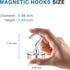 LOVIMAG Magnetic Hooks Havy Duty, 80LBS Strong Magnetic Hooks for Refrigerator, Neodymium Magnet Hooks for Hainging,Magnetic Hanger for Wall, Lock...