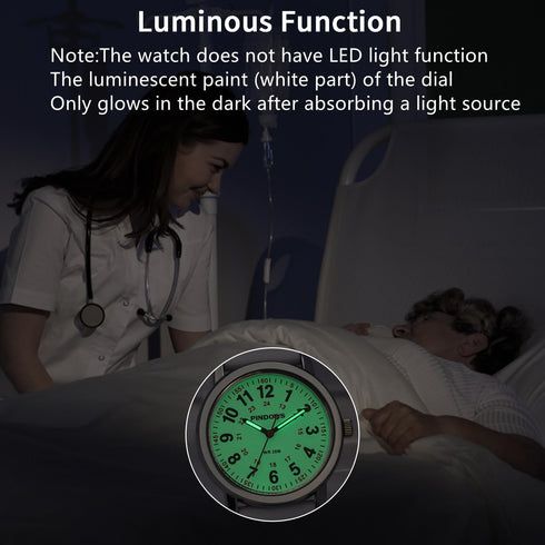 Women Watch for Nurse Watch Medical Professionals,Unisex Men Watch for Women Teenagers,Silicone Band(Gift Different Color Band),Luminous Resistant...