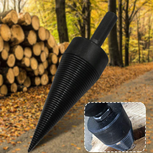 Wood Splitter Drill Bit, zosenda Heavy Duty Log Splitter Screw Cone, High Speed Firewood Twist Drill bit, Screw Splitting Bit Wood Breaker Wedge D...