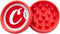 Santa Cruz Shredder x Cookies Grinder for Herbs Knurled Top for Stronger Grip Size Medium 2.2" (2, Red)...