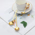 Jucoan 16 Pack Espresso Spoons, 5 Inch Mini Coffee Spoons for Stirring Coffee, Gold Plated Stainless Steel Teaspoons for Dessert Sugar Cake Ice Cr...