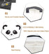 Rectangle Panda Storage Basket with Handles, Collapsible Storage Box,Cute Canvas Toy Bin for Pet/Kids,Gift Basket,Room Decor(PANDA)...