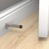 National Hardware N830-527 Reed Door Stop, 3", Satin Nickel with Matte Black Tip, 1 Count (Pack of 1)...