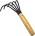 KAKURI Japanese Hand Cultivator Garden Tool, Heavy Duty Japanese Hand Forged Carbon Steel, Small Hand Rake for Weeding, Digging, Cultivating, Leaf...