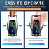 Kinetictronic Wireless Car Charger QI 15W Output Power for 3.5" - 6.5" Phone (Silver)...