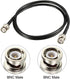 uxcell RG58 Coaxial Cable with BNC Male to BNC Male Connectors 50 Ohm 3 Ft...