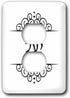 3dRose lsp_165117_6 Yael Name in Hebrew Writing Personalized Outlet Cover, Multicolor...