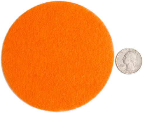 Playfully Ever After 4 Inch Orange 16pc Stiff Felt Circles...
